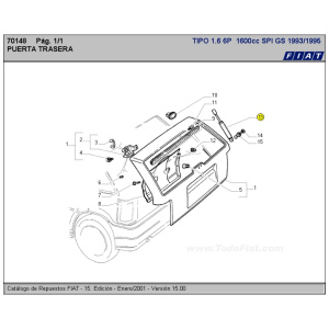 Amortiguador Portón Trasero